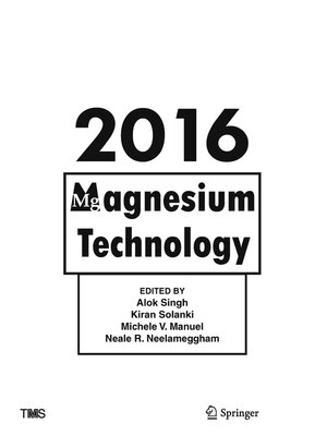 cover image of Magnesium Technology 2016